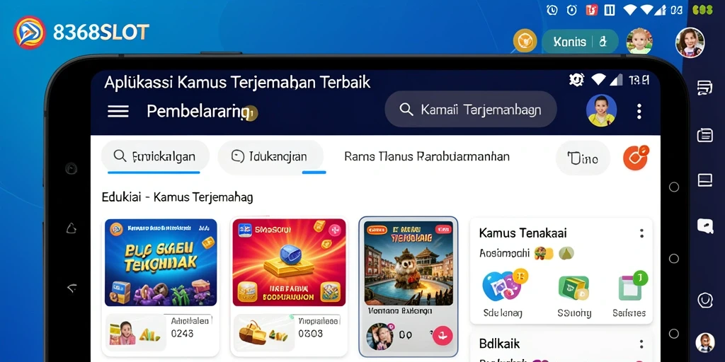 Antarmuka pengguna 8368SLOT yang intuitif dan fungsional.