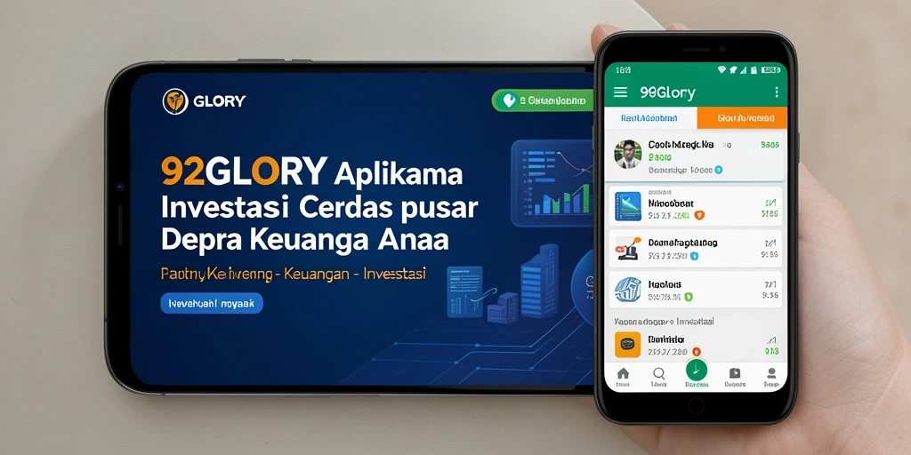 Tampilan antarmuka aplikasi 92GLORY yang intuitif dan fungsional untuk investasi.