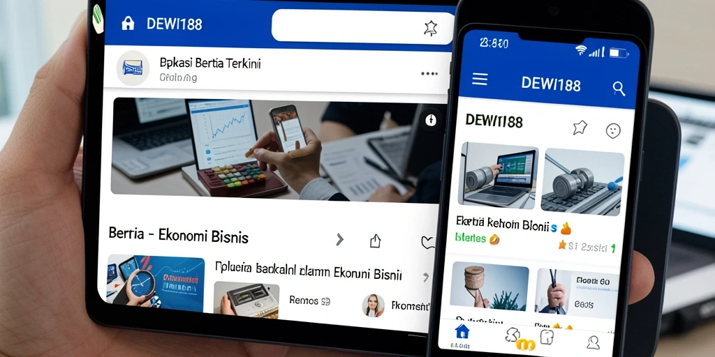 Antarmuka pengguna DEWI188 yang ramah dan informatif.