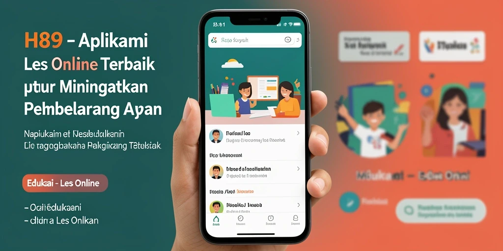 Antarmuka H89 yang intuitif untuk pembelajaran Les Online.
