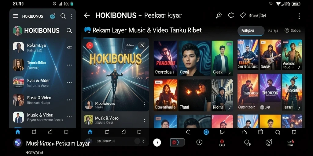 Antarmuka HOKIBONUS dengan fitur perekam layar yang intuitif.