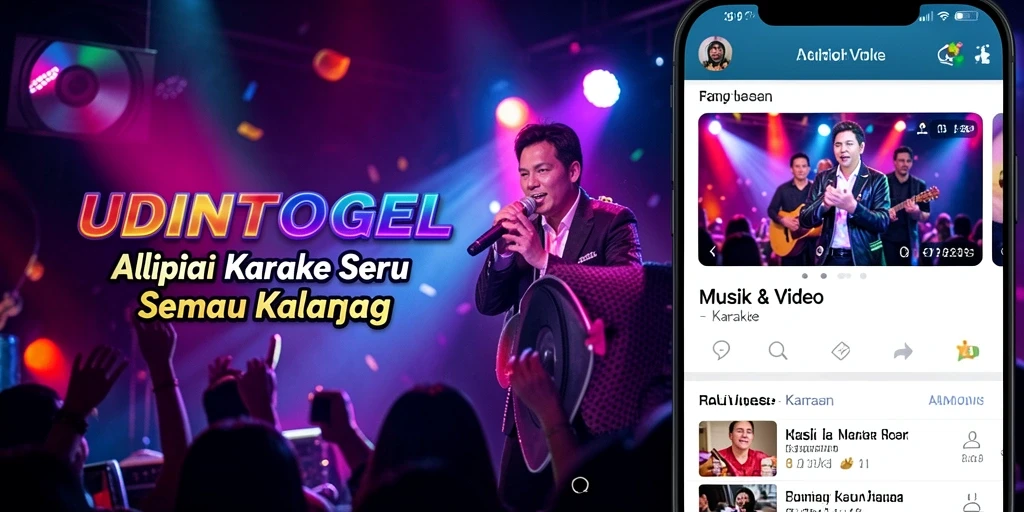 Tampilan antarmuka yang menarik dan mudah digunakan untuk karaoke.